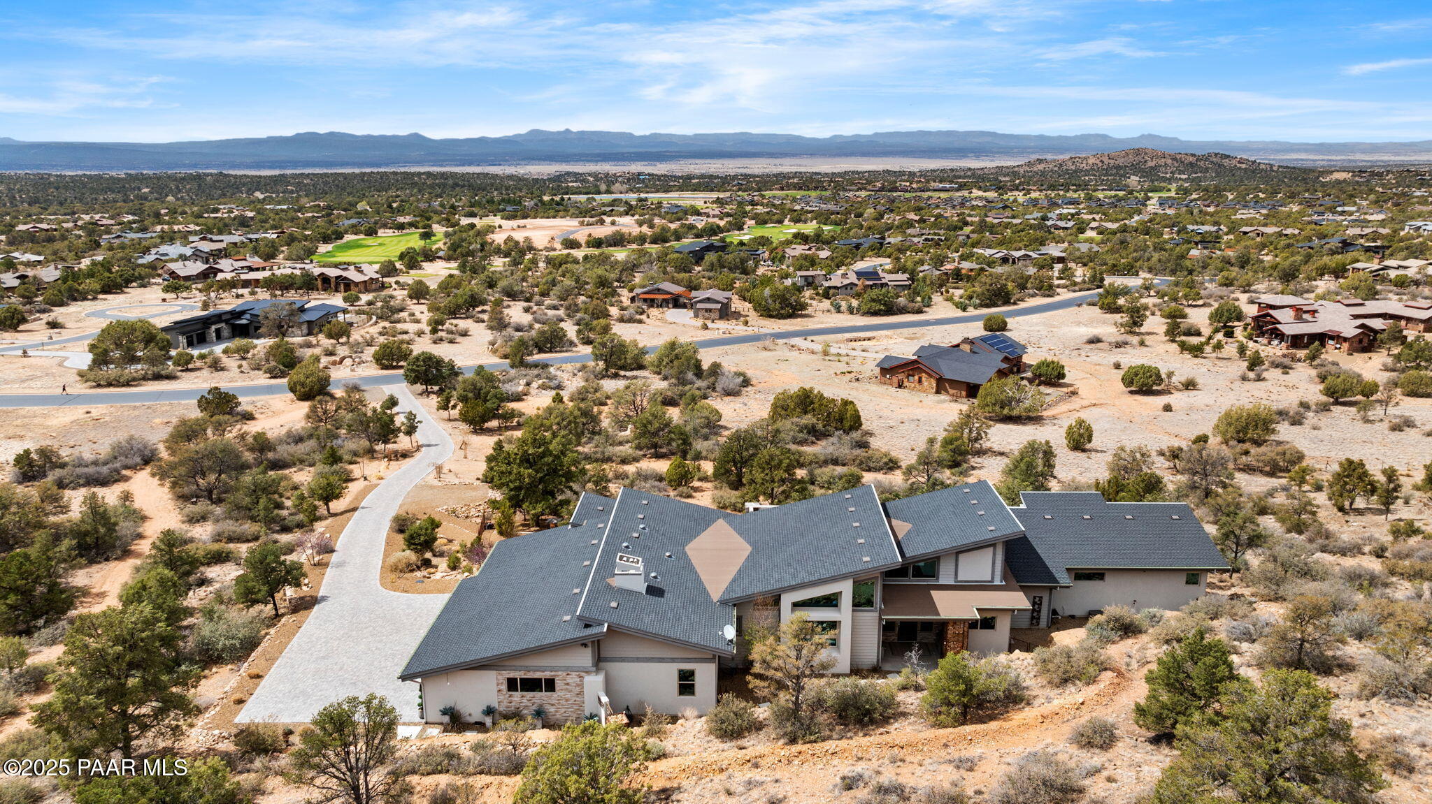5245 West Three Forks Road Prescott, AZ 86305 - Photo 67 of 68 an aerial view of residential houses with city view
