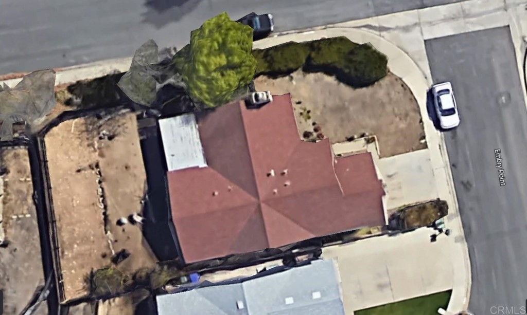 7780 Embry Point San Diego, CA 92126 - Photo 2 of 14 an aerial view of a house with a pool and a chandelier