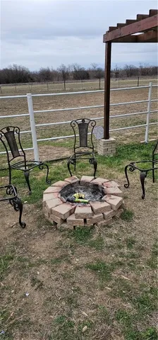 a view of a porch with chairs