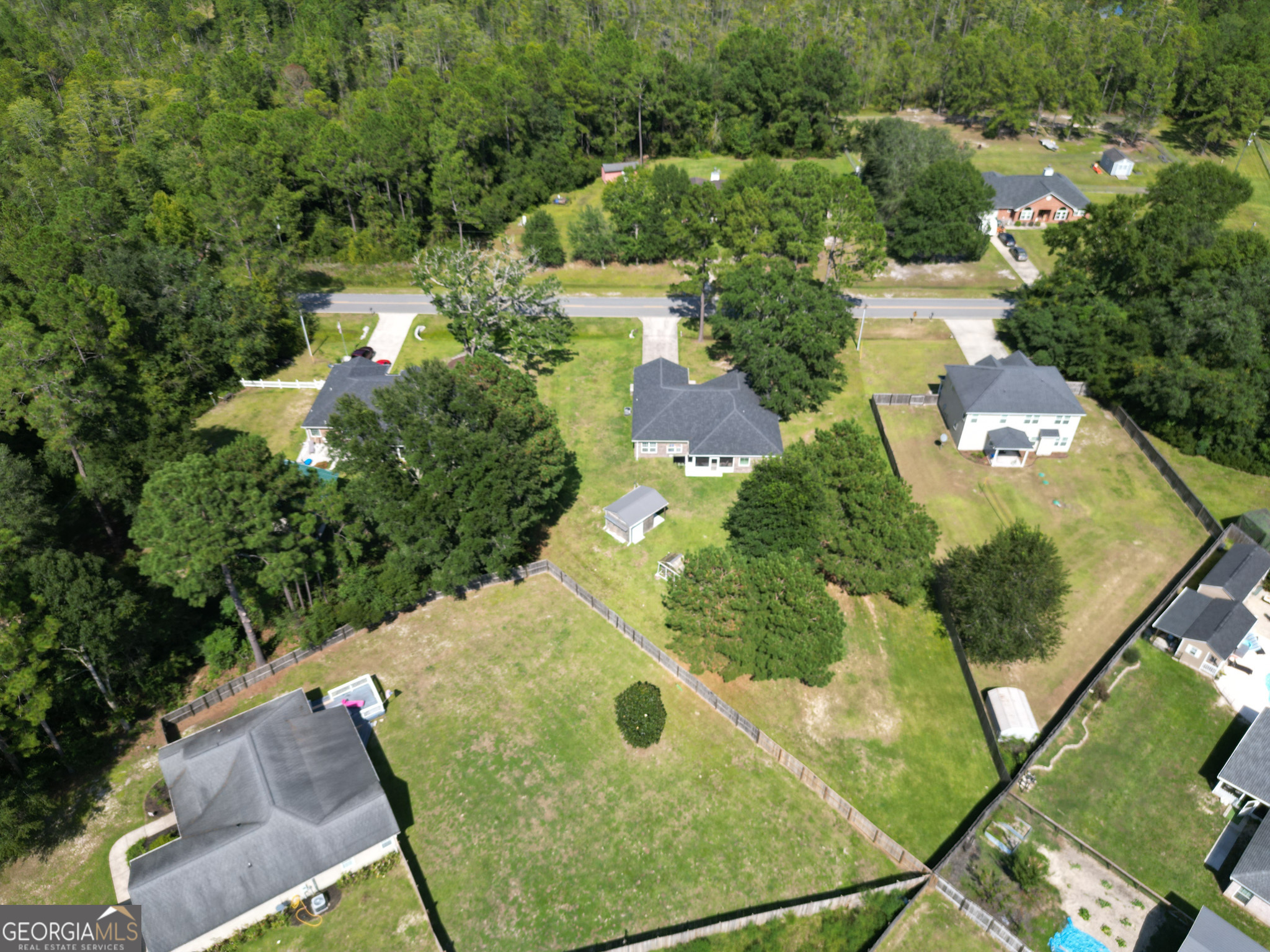 3453 John Wells Road Ludowici, GA 31316 - Photo 4 of 51 an aerial view of a residential houses