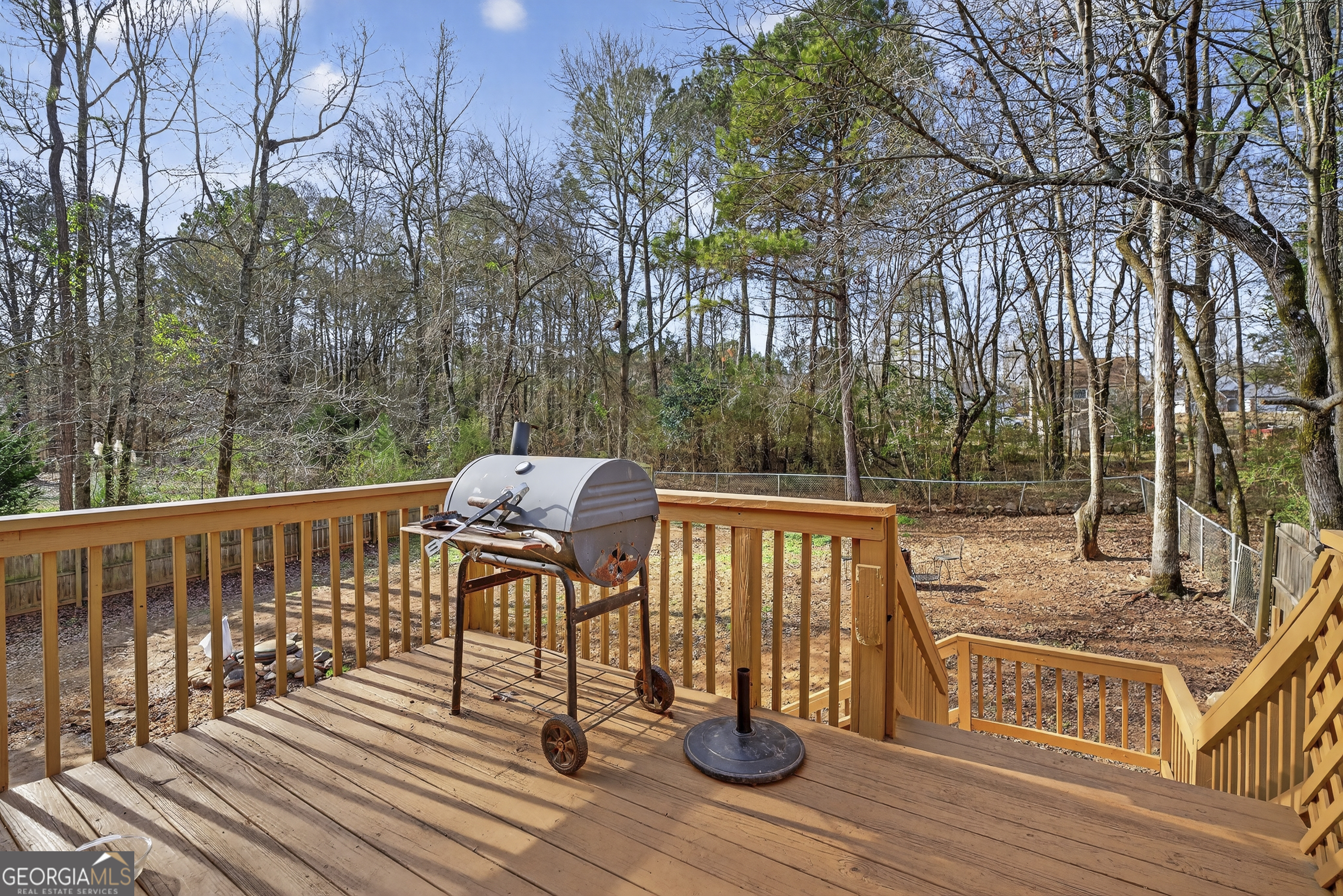 226 Amy Lane Gray, GA 31032 - Photo 41 of 46 a view of backyard with a deck and wooden floor