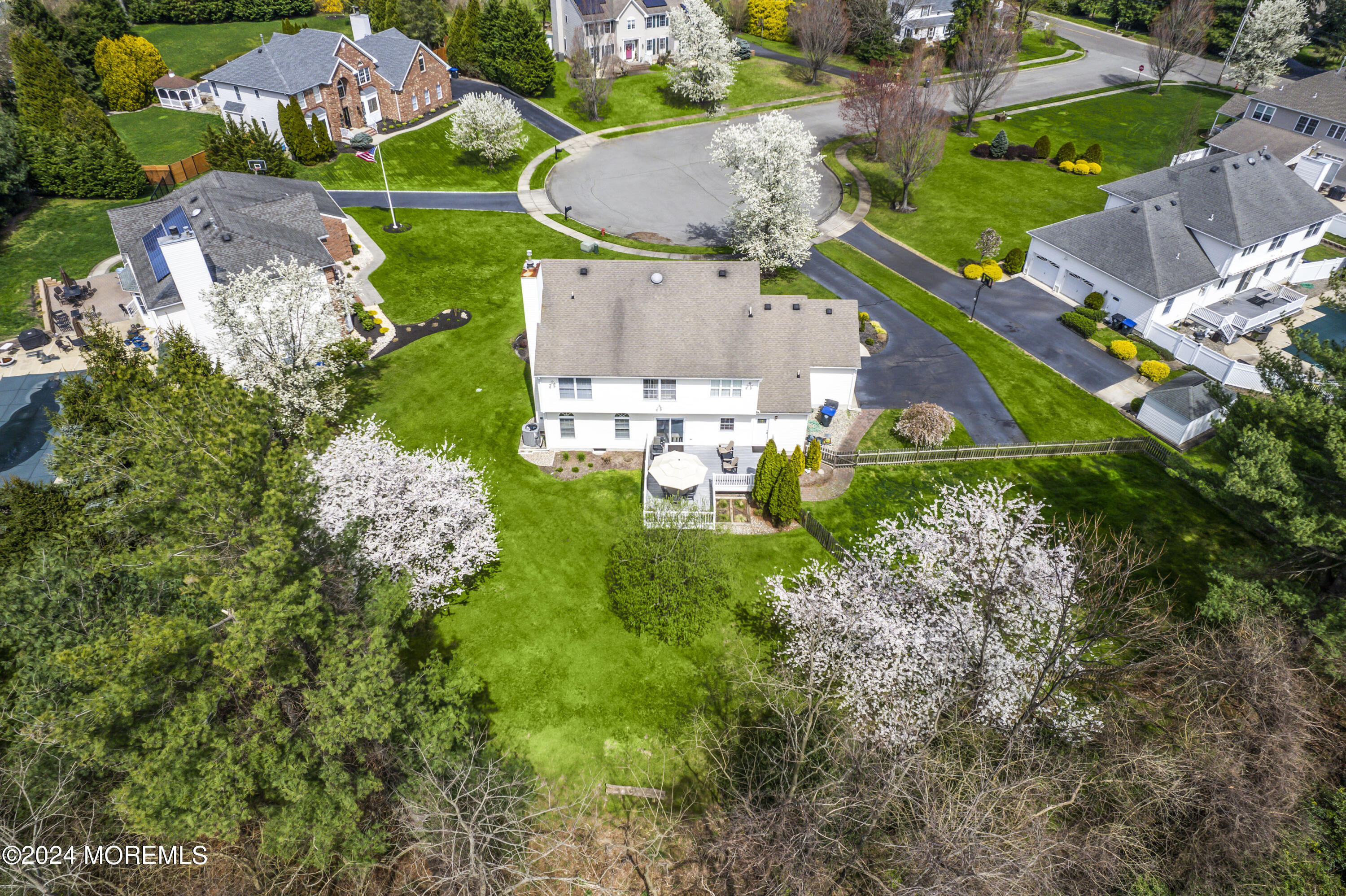 2805 Newman Way Wall, NJ 07719 - Photo 29 of 31 an aerial view of a house with a garden