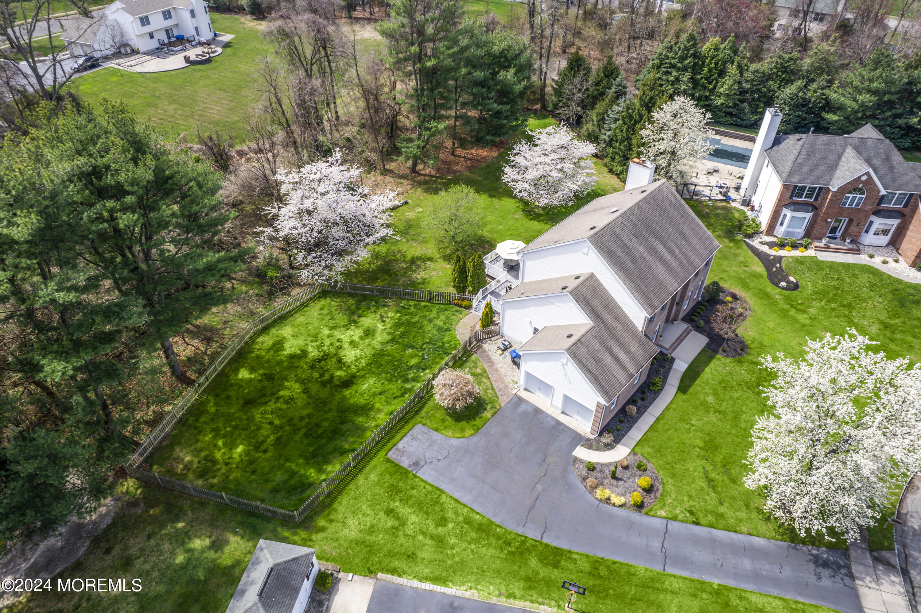 2805 Newman Way Wall, NJ 07719 - Photo 6 of 31 an aerial view of a house with a garden