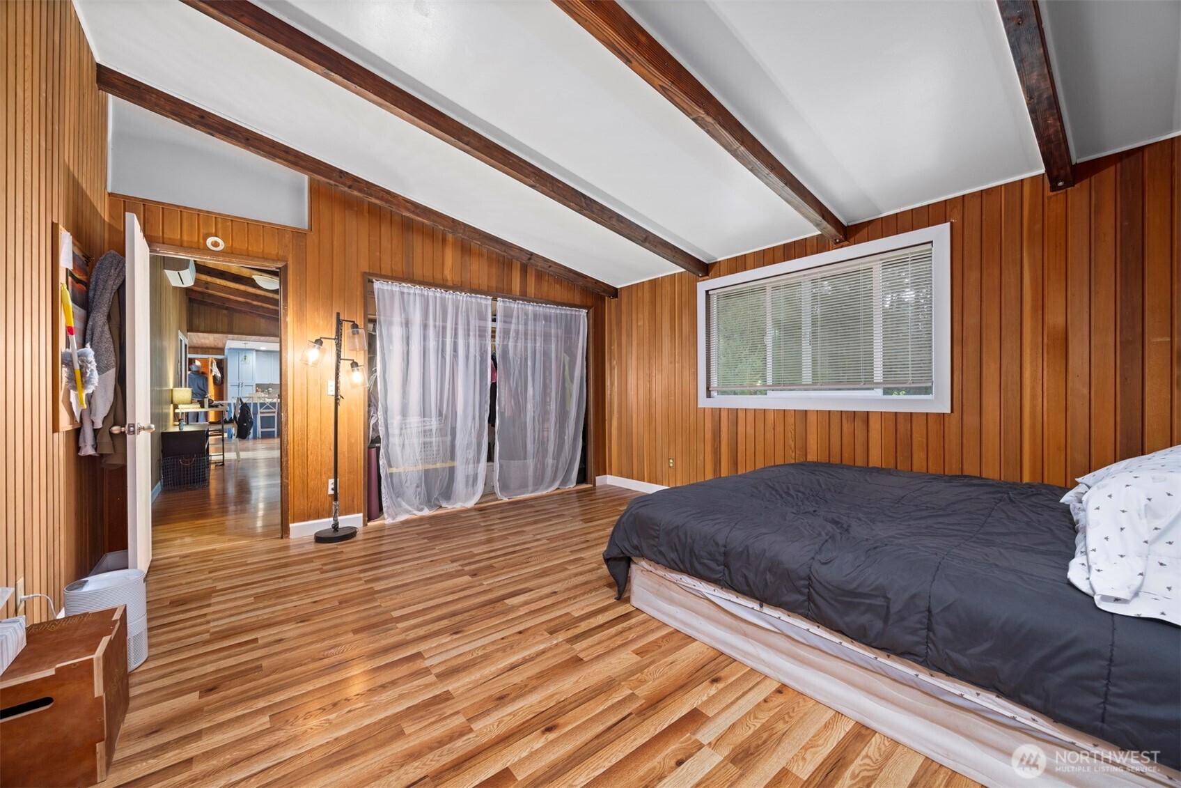 3630 Sorenson Road Everson, WA 98247 - Photo 14 of 39 a bedroom with a bed and wooden floor