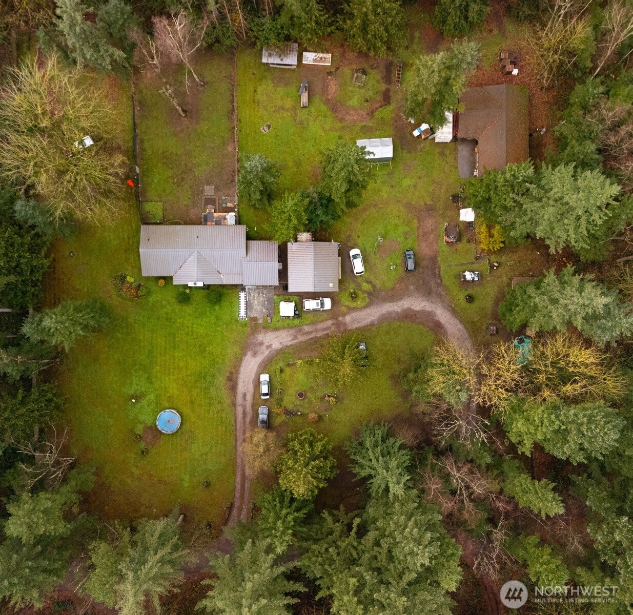 3630 Sorenson Road Everson, WA 98247 - Photo 39 of 39 an aerial view of a house with a yard
