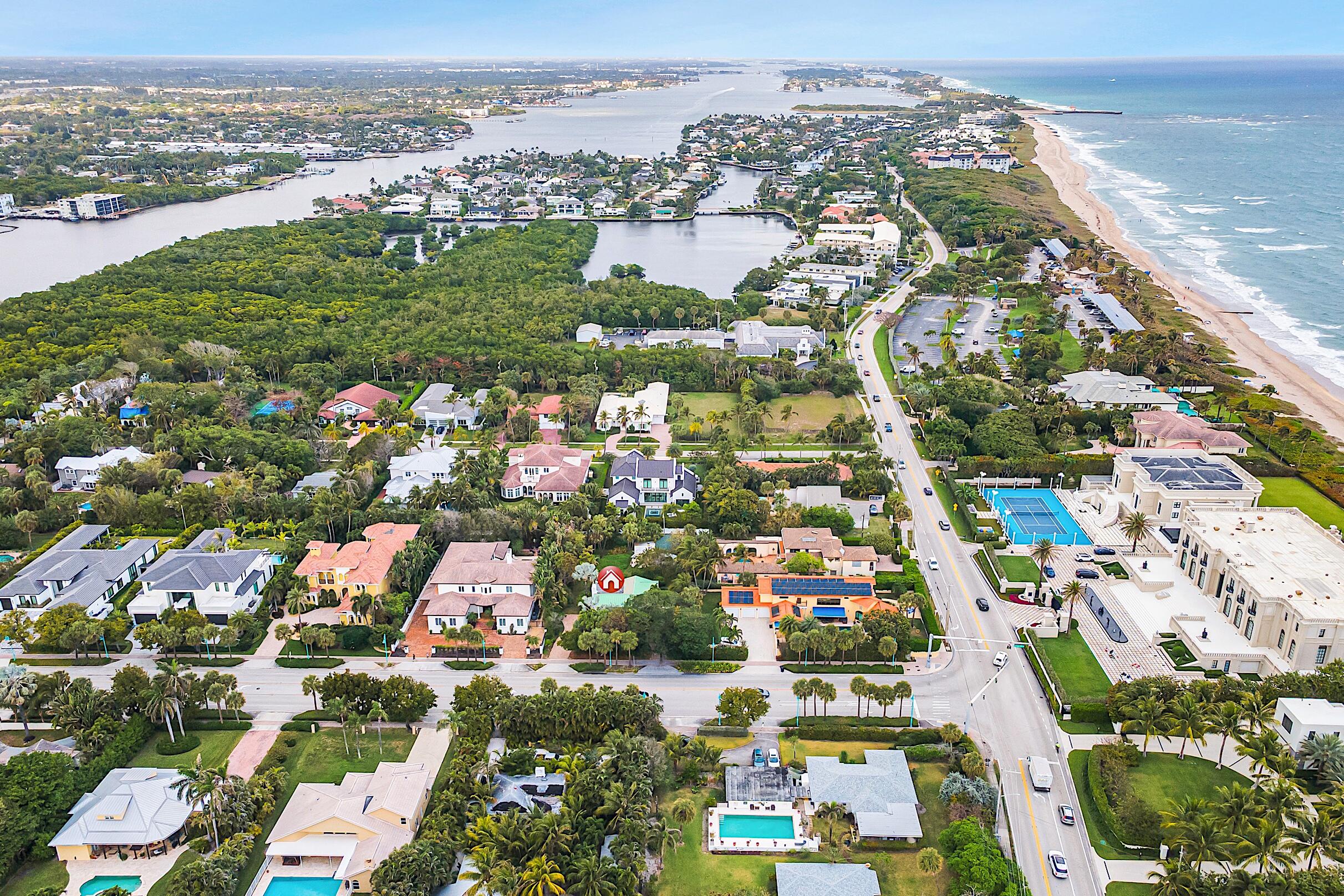 12 East Ocean Avenue Ocean Ridge, FL 33435 - Photo 43 of 46 north view_aerial
