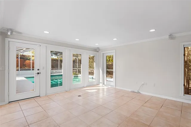 a view of a city and ocean view