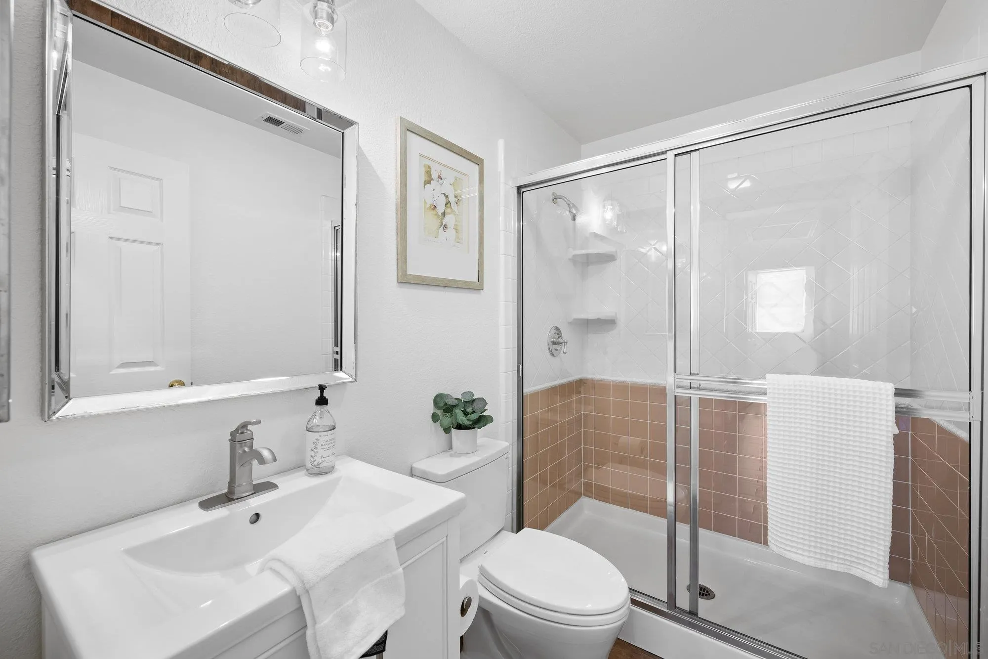2822 Rancho Pancho Carlsbad, CA 92009 - Photo 15 of 26 a bathroom with a sink toilet and shower