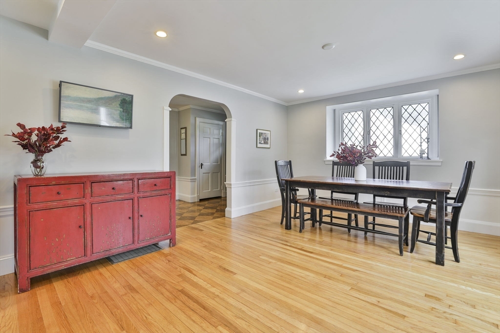 10 Lawndale Road Milton, MA 02186 - Photo 9 of 42 a view of a dining room with furniture window and wooden floor
