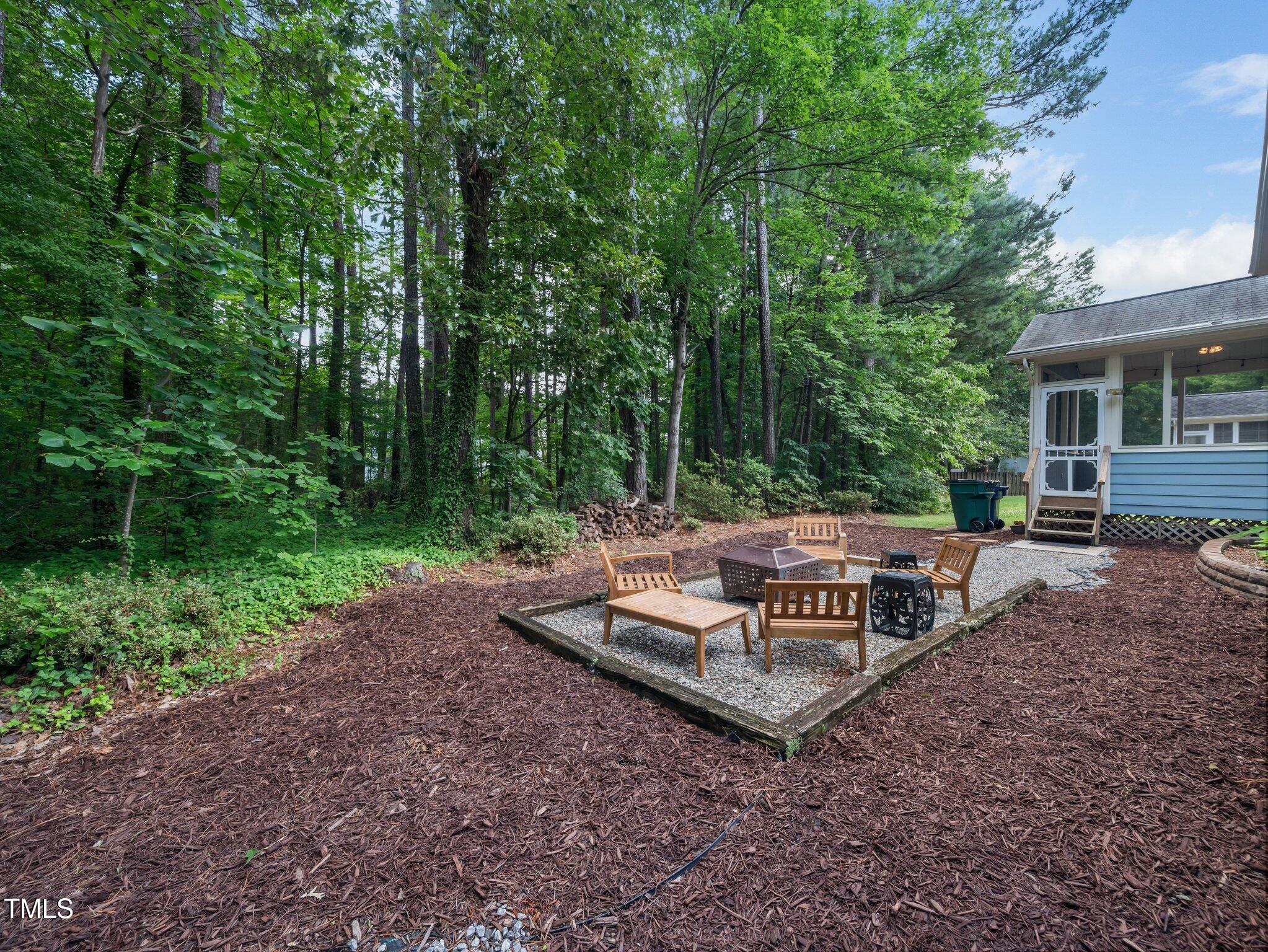 3400 Appling Way Durham, NC 27703 - Photo 26 of 30 a view of bench and garden