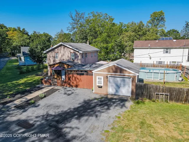 a backyard of a house