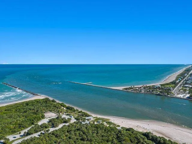 a view of an ocean and beach