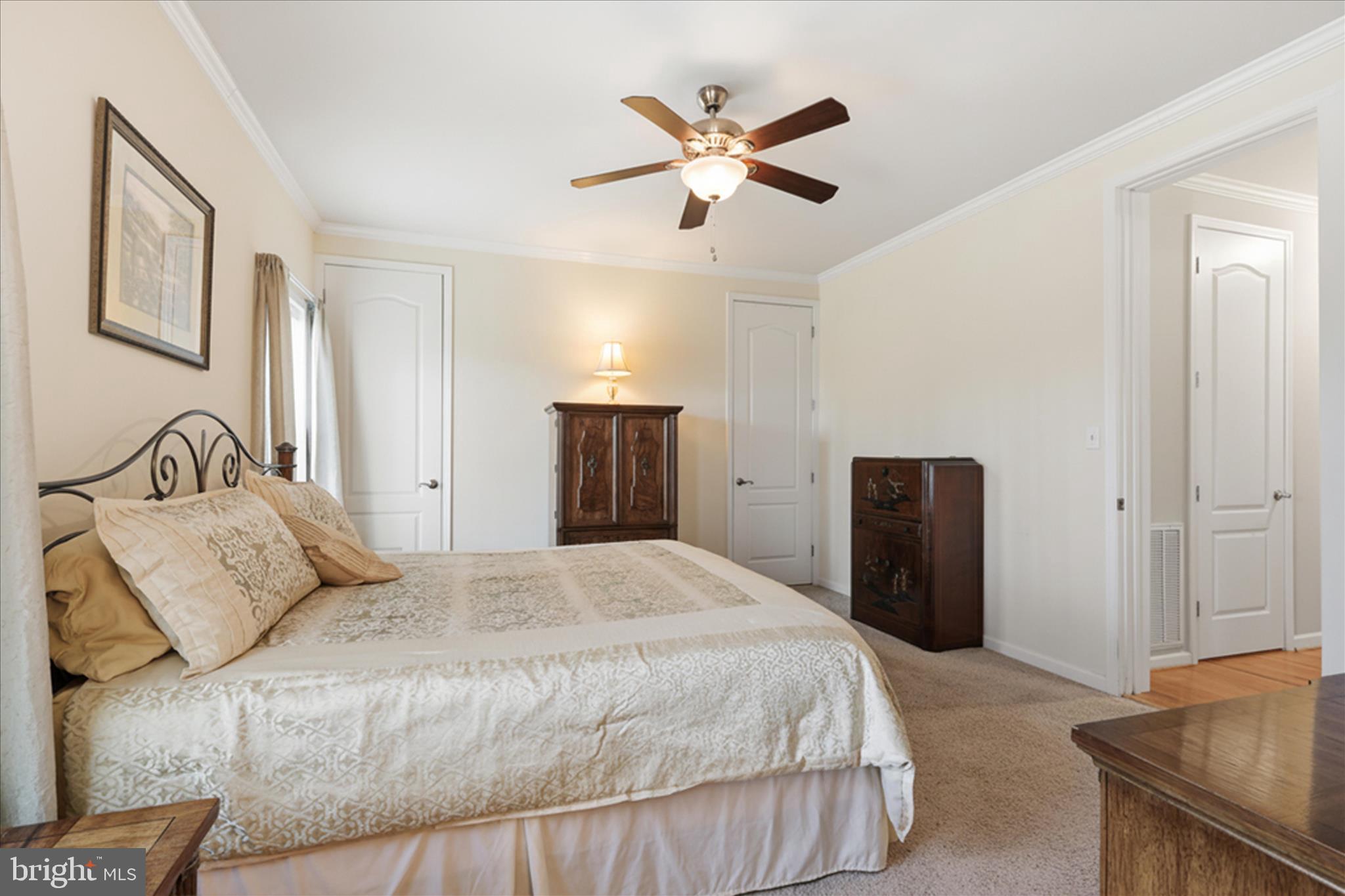157 Roderick Place Mineral, VA 23117 - Photo 27 of 69 a bedroom with a bed and a ceiling fan