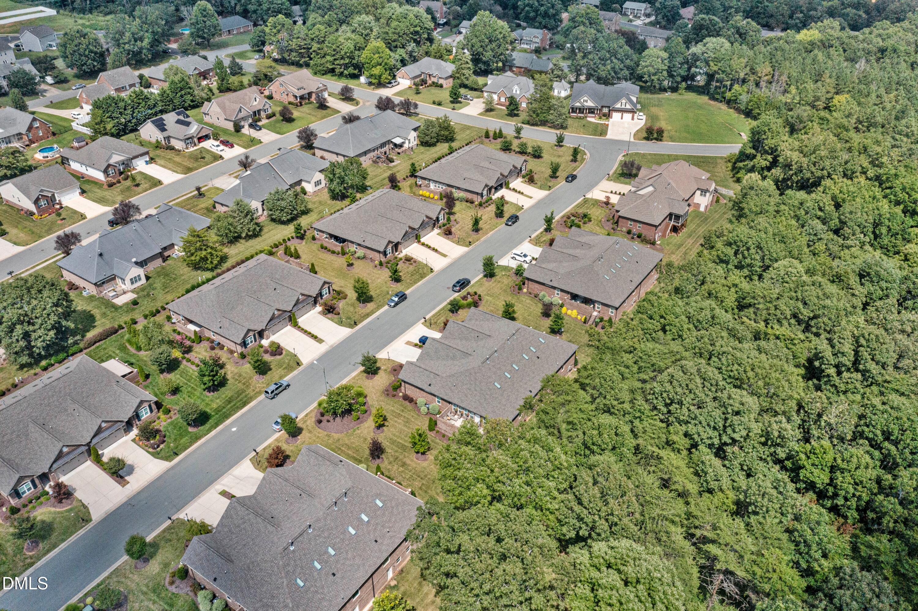 671 Whisper Ridge Drive Graham, NC 27253 - Photo 36 of 41 an aerial view of residential houses with outdoor space