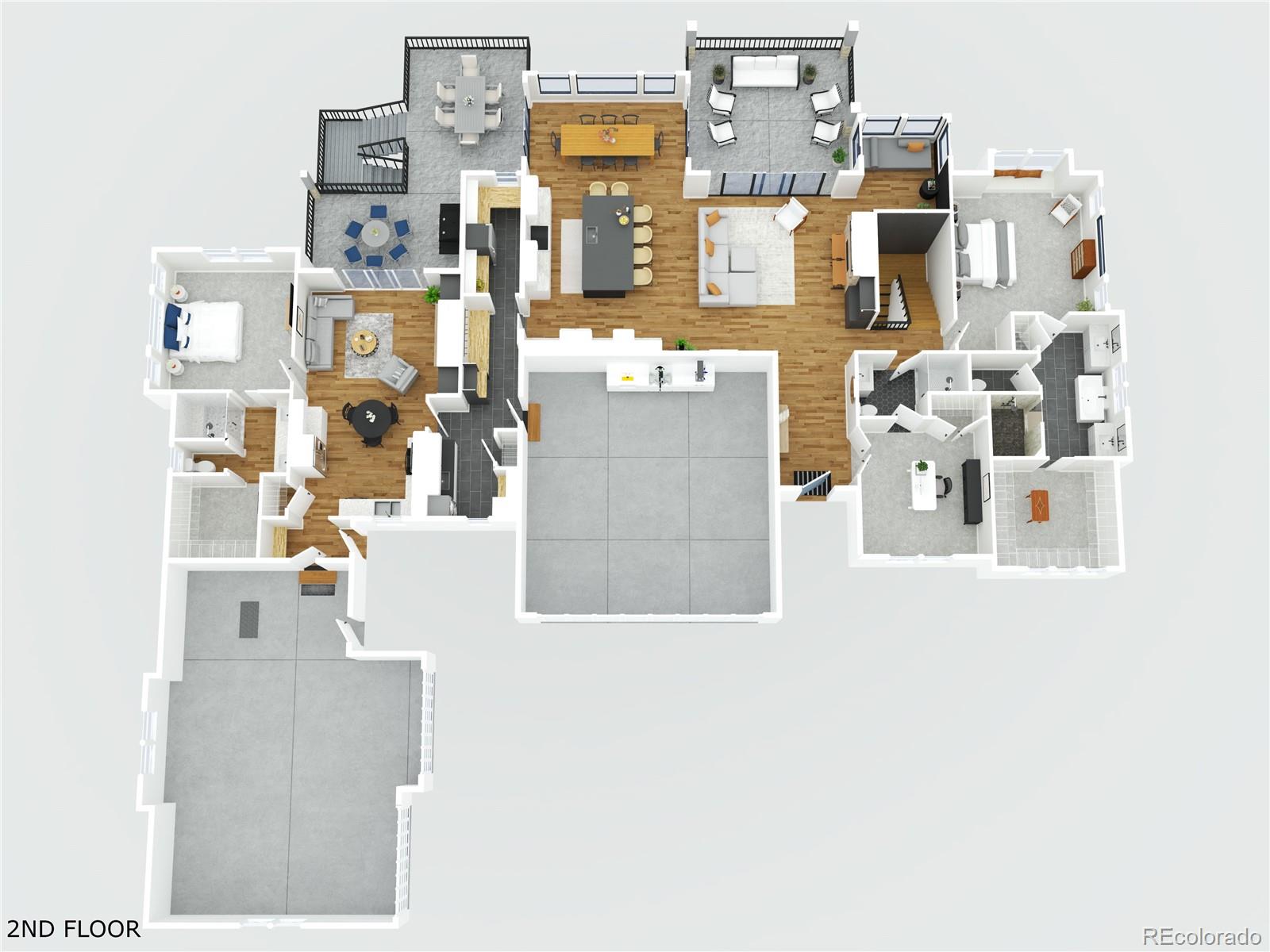 1287 Kelso Place Colorado Springs, CO 80921 - Photo 48 of 50 view of living room with furniture and large window