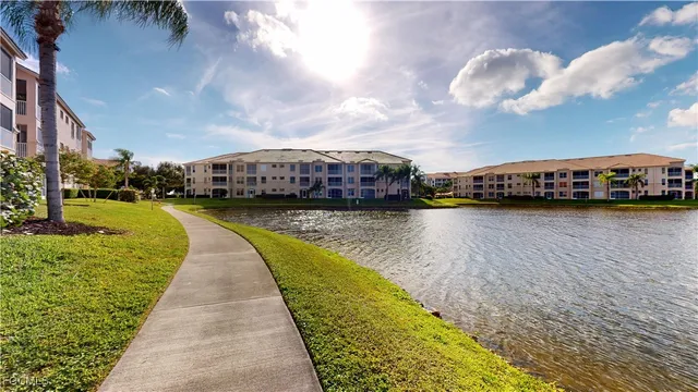a view of a city next to a lake