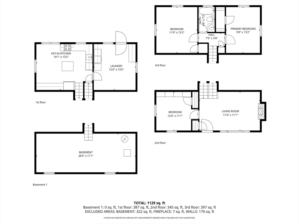 356 Central Street Framingham, MA 01701 - Photo 25 of 25 a picture of a room with a white bed and a white wall