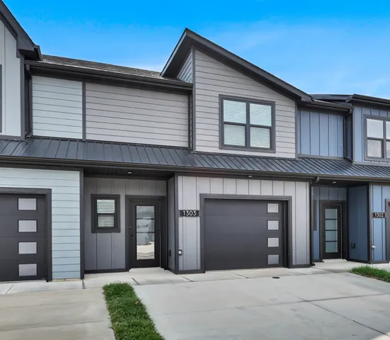 a front view of a house