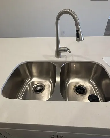 a view of a swimming pool with an outdoor space