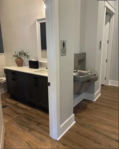 a view of outdoor space with seating