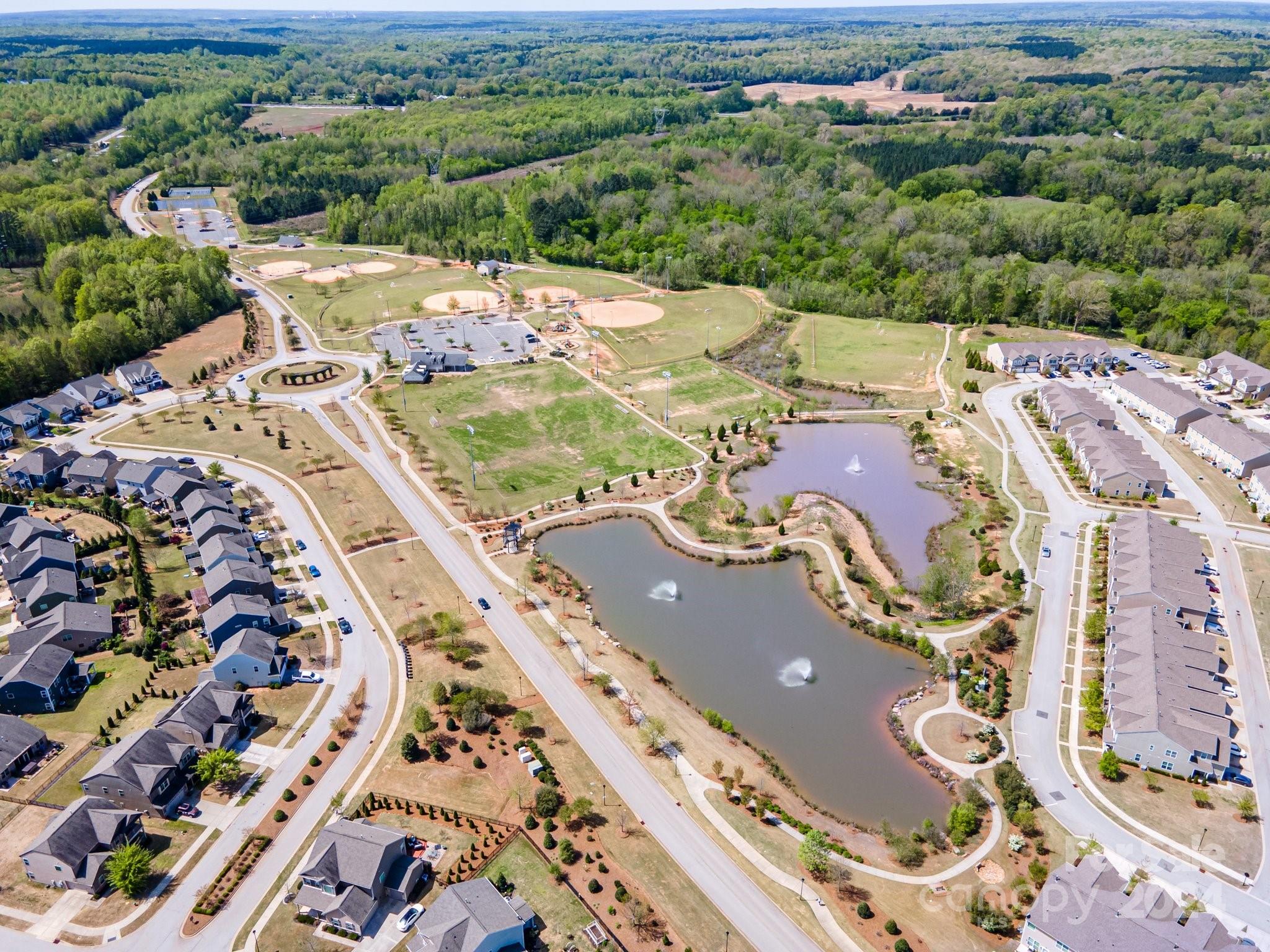 6515 Gopher Road Lancaster, SC 29720 - Photo 32 of 35 an aerial view of a house with a yard
