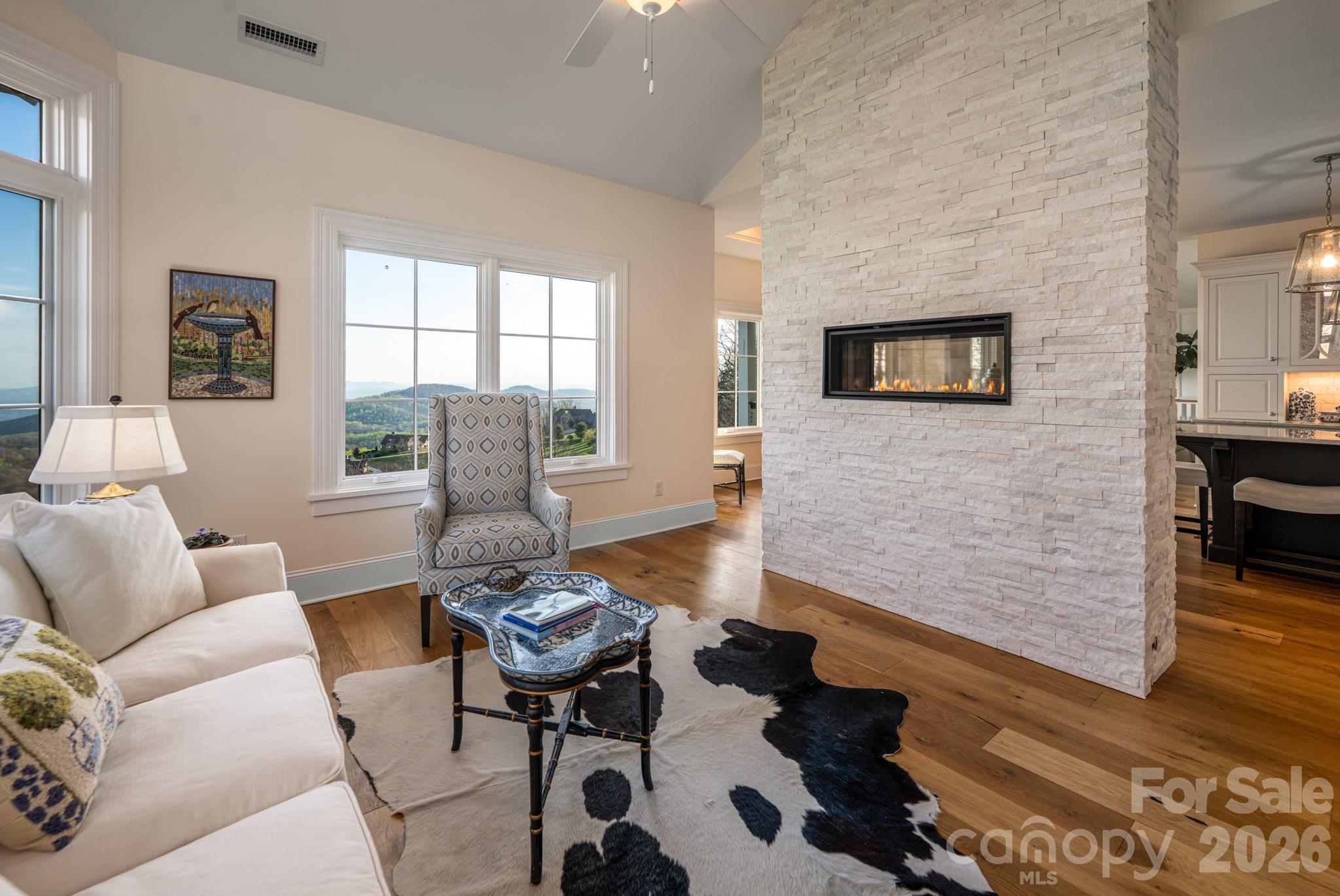 89 North Snow Ridge Drive, Unit 13 Hendersonville, NC 28792 - Photo 25 of 47 a living room with furniture and a flat screen tv