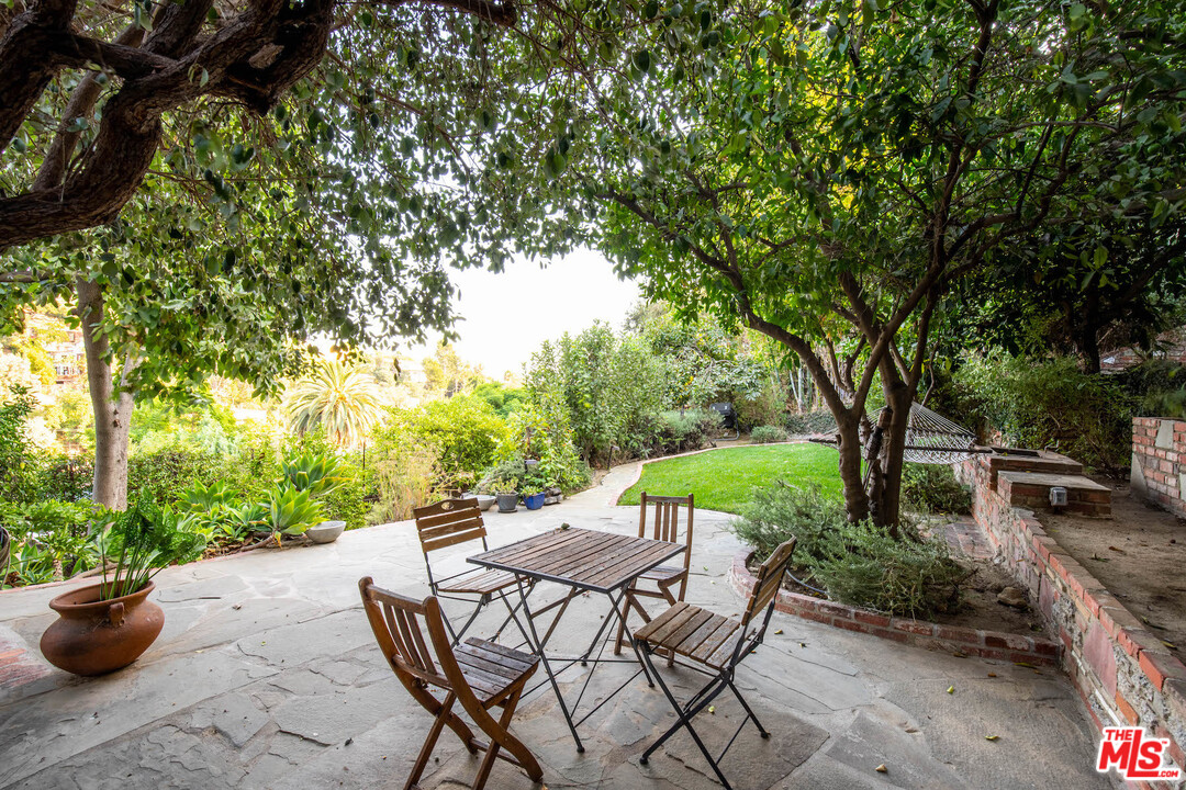 2016 Ewing Street Los Angeles, CA 90039 - Photo 26 of 33 a view of backyard with seating area and green space