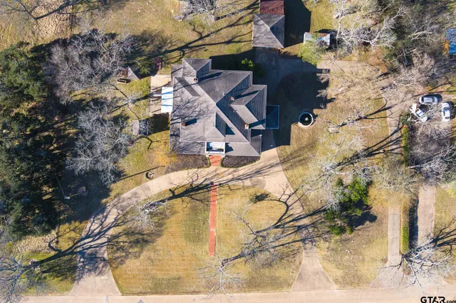 a view of a yard with plants