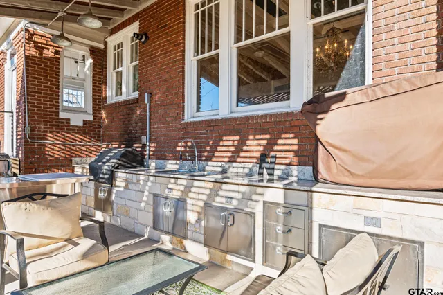 a front view of a house with windows