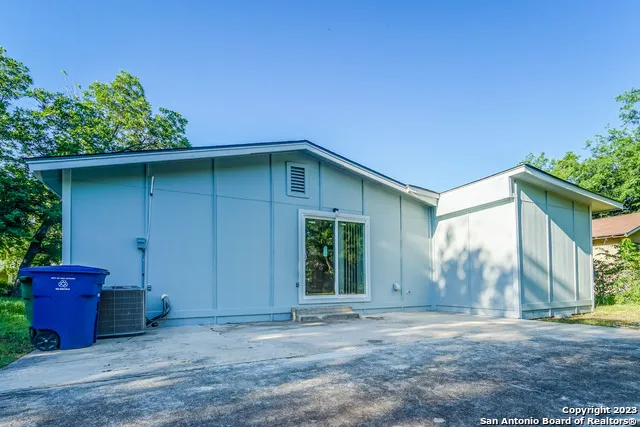 a backyard of a house