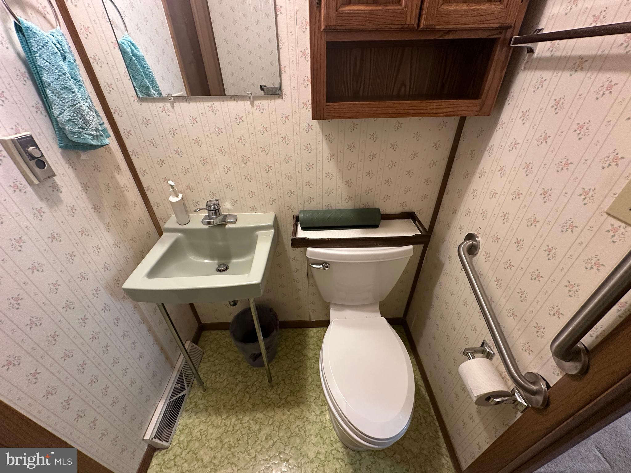 375 St Thomas-Edenville Road St. Thomas, PA 17252 - Photo 45 of 85 a bathroom with a toilet a sink and a mirror