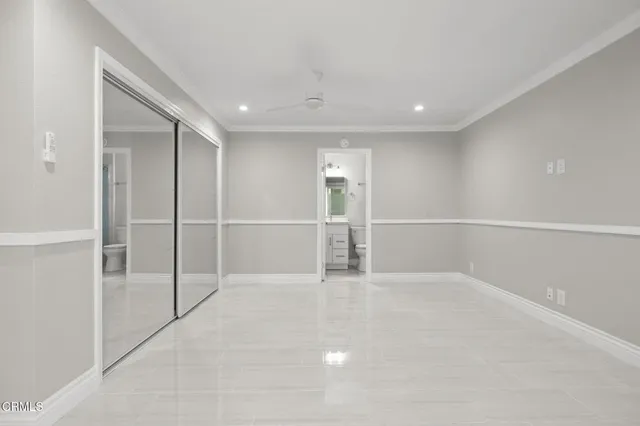 a view of an empty room