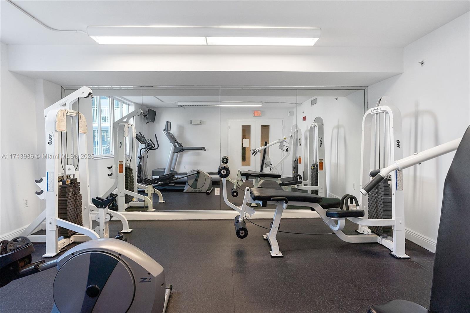 219 Northwest 12th Avenue, Unit 809 Miami, FL 33128 - Photo 32 of 32 a view of a room with gym equipment