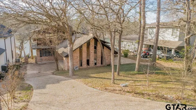 a backyard of a house