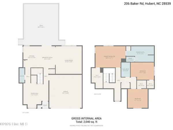 $383,000 | 206 Baker Road, Hubert, NC 28539