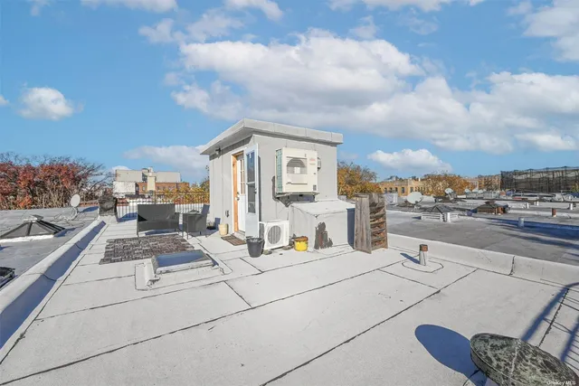 a view of a terrace with outdoor seating