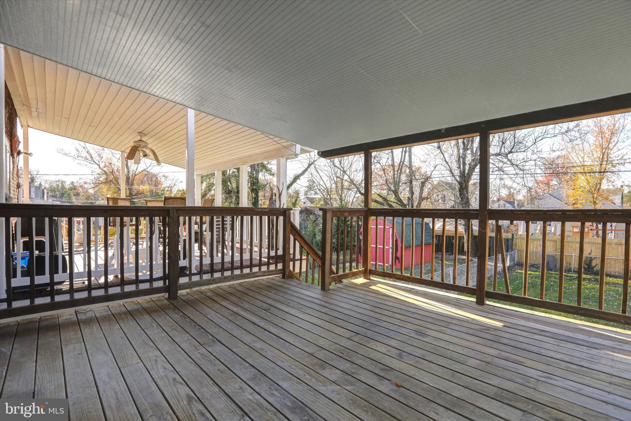 3111 Willoughby Road Baltimore, MD 21234 - Photo 18 of 45 a view of a balcony with wooden floor