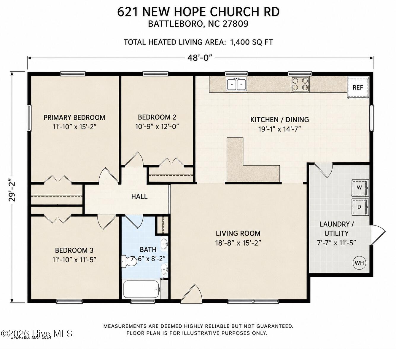 621 New Hope Church Road Battleboro, NC 27809 - Photo 11 of 11 Layout of home