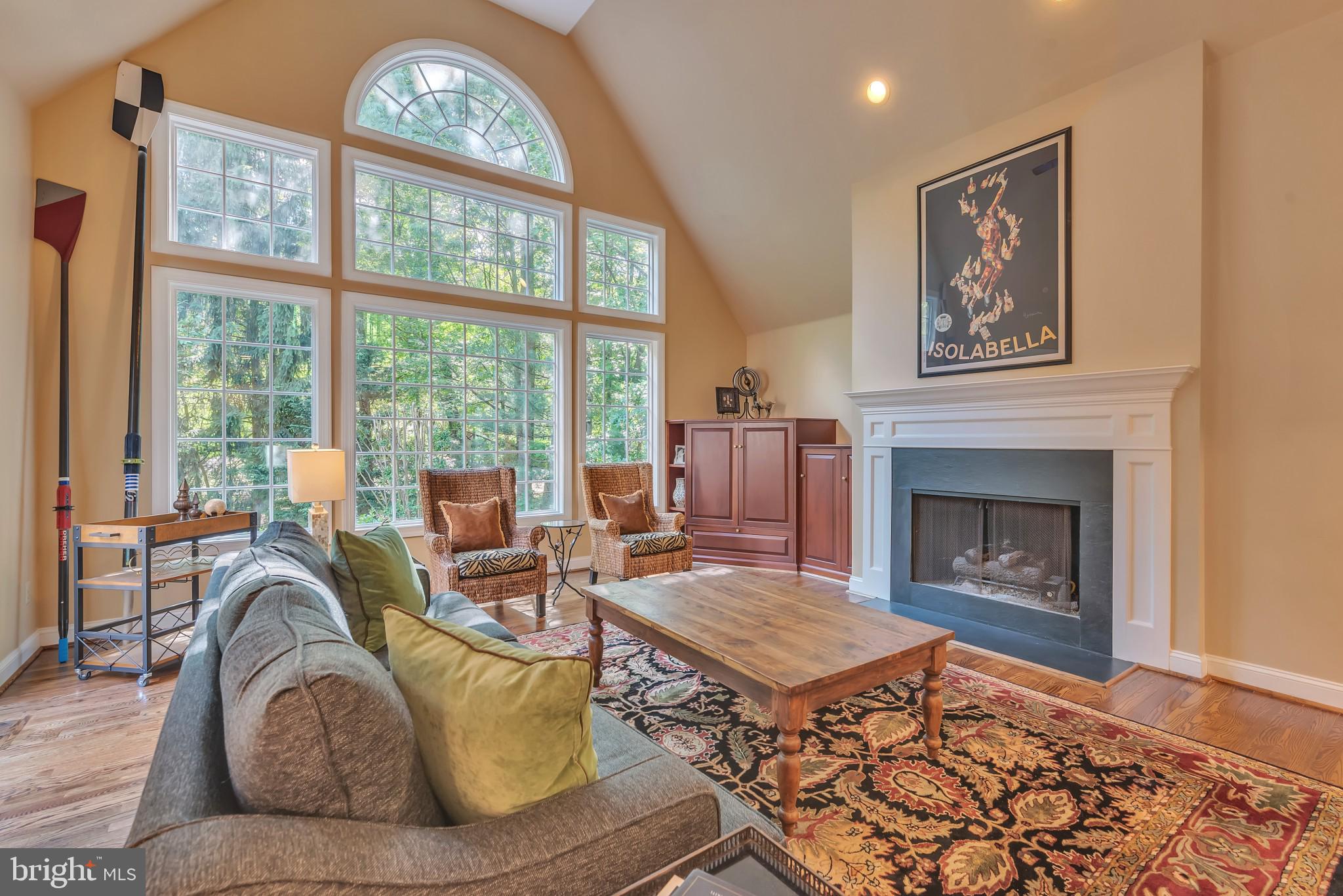 804 Dresher Way Wayne, PA 19087 - Photo 15 of 29 Great room fireplace and built in cabinetry