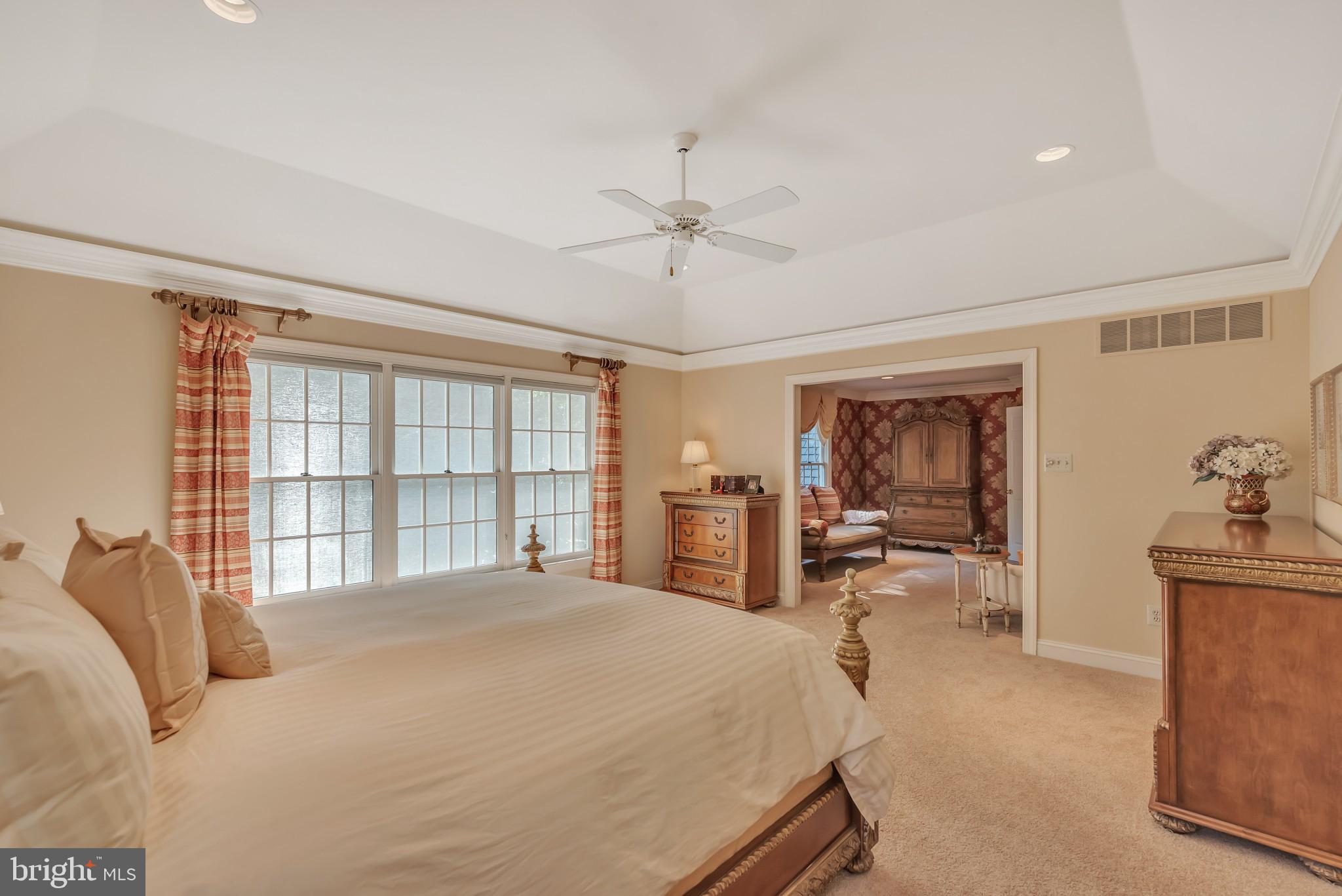 804 Dresher Way Wayne, PA 19087 - Photo 16 of 29 Master bedroom with triple windows facing the rear