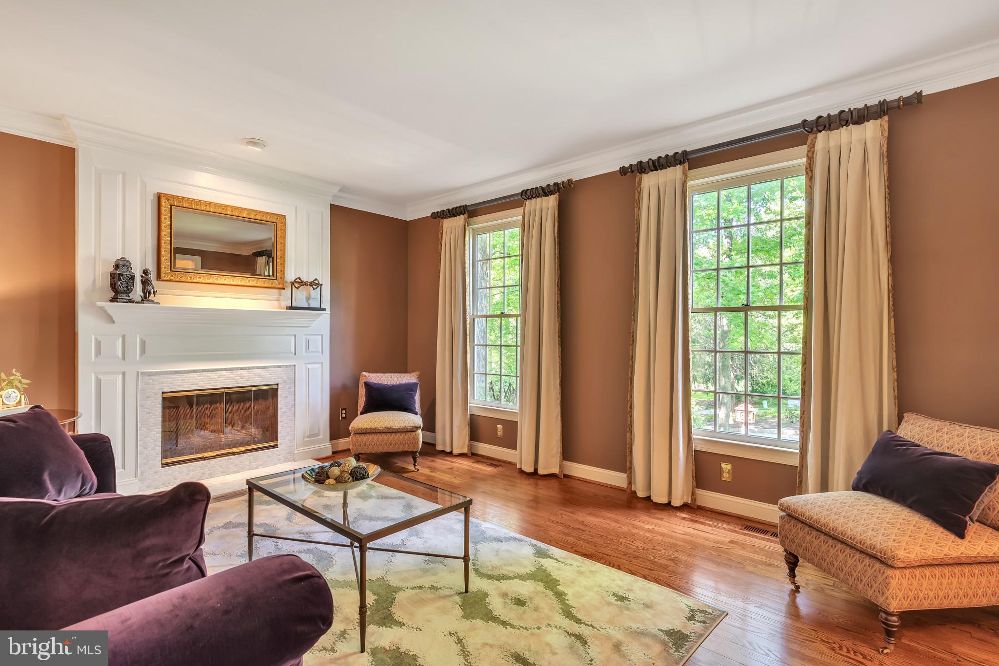 804 Dresher Way Wayne, PA 19087 - Photo 5 of 29 Living room also with millwork and large windows!