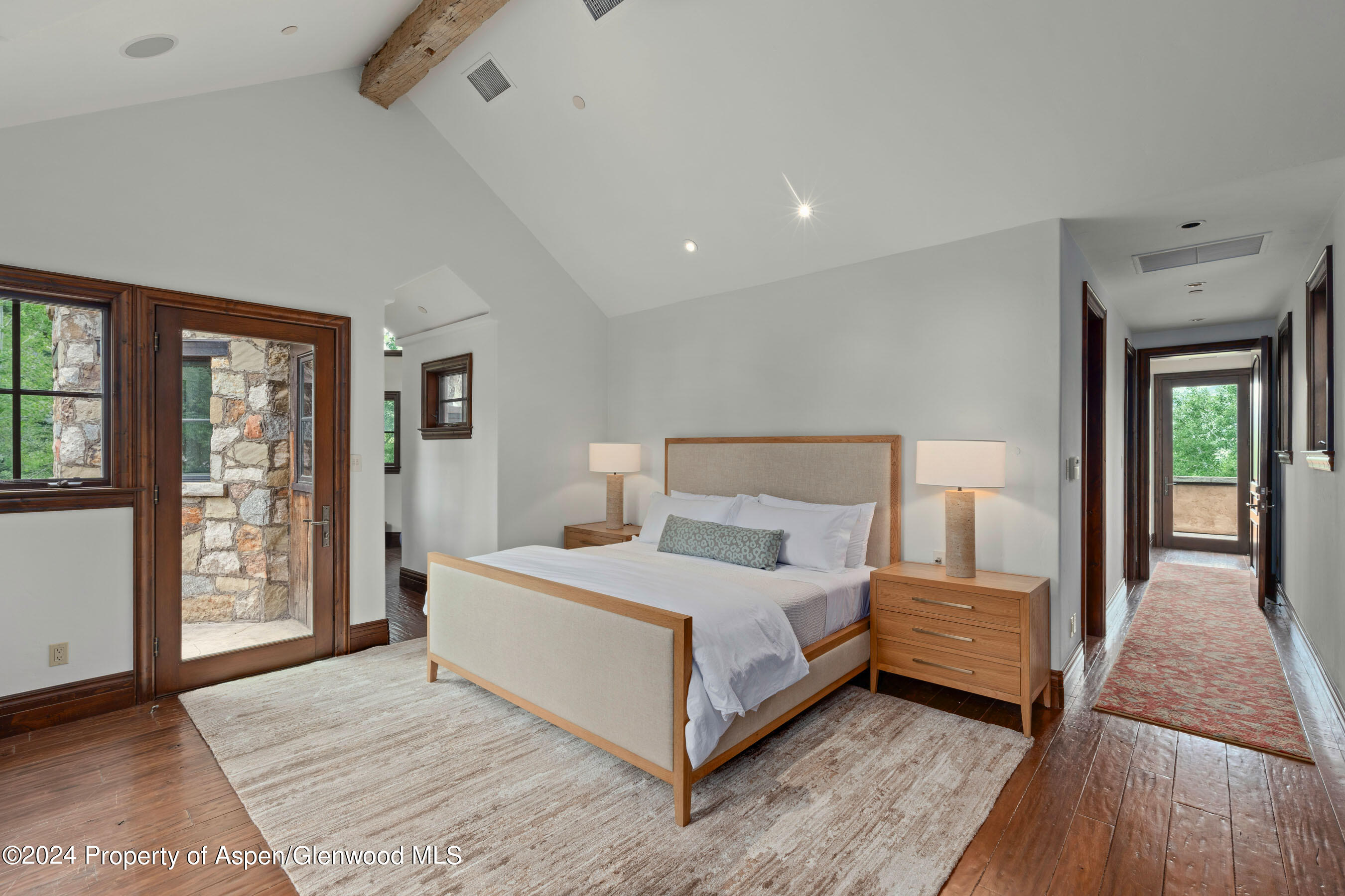 189 McSkimming Road Aspen, CO 81611 - Photo 10 of 37 Primary Bedroom with Private Deck