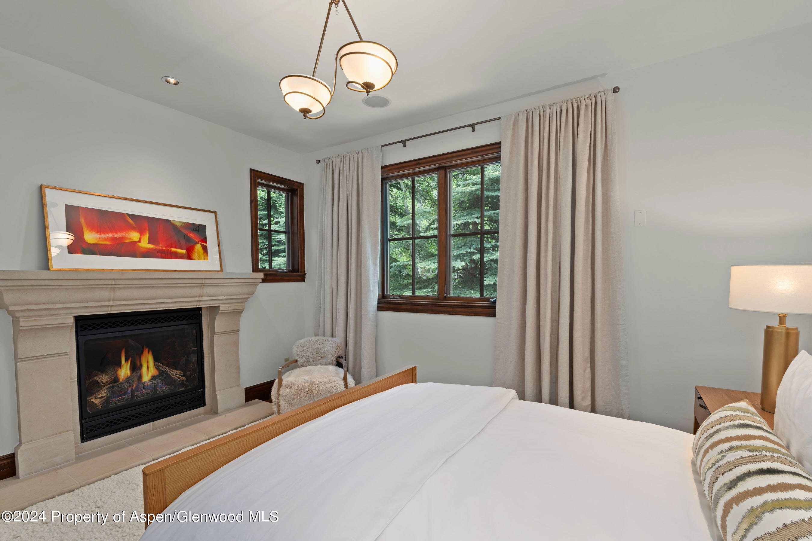 189 McSkimming Road Aspen, CO 81611 - Photo 27 of 37 Guest Suite with Fireplace