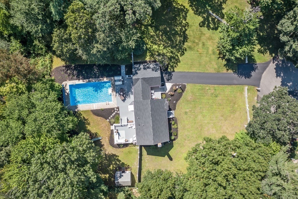 14 Sassamon Road Scituate, MA 02066 - Photo 27 of 28 an aerial view of a house with outdoor space pool seating area and yard