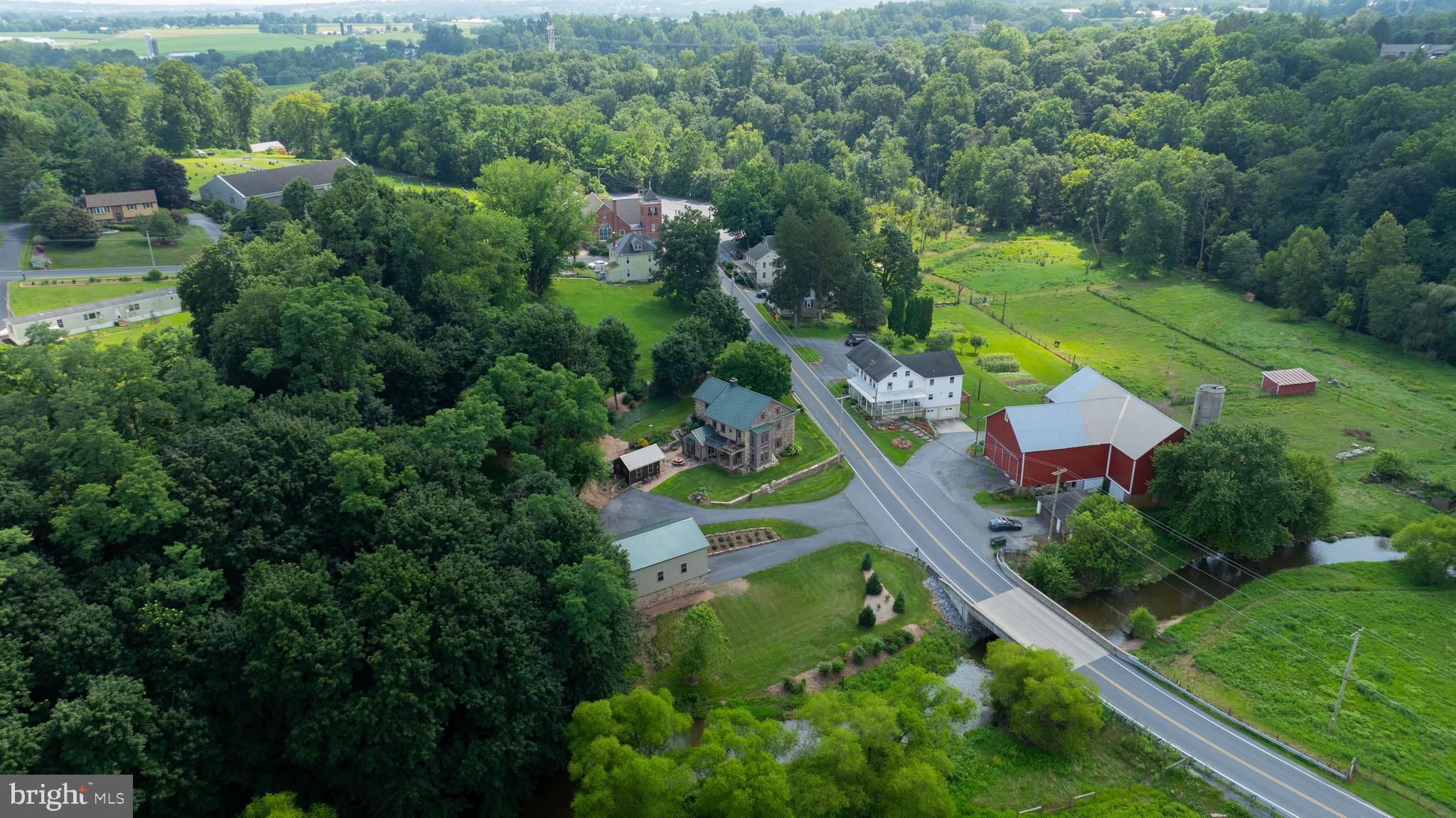 335 North Clay Road Lititz, PA 17543 - Photo 141 of 150 an aerial view of residential houses with outdoor space and street view