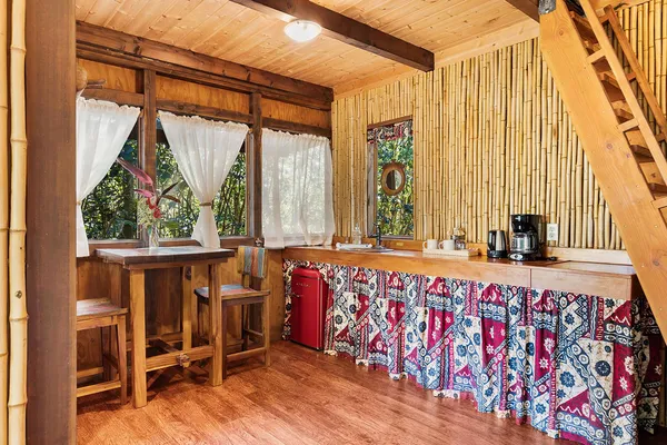a very nice looking room with a large window