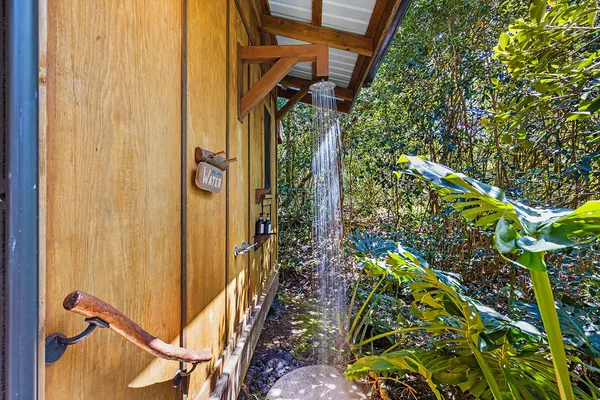 a view of swimming pool with a yard