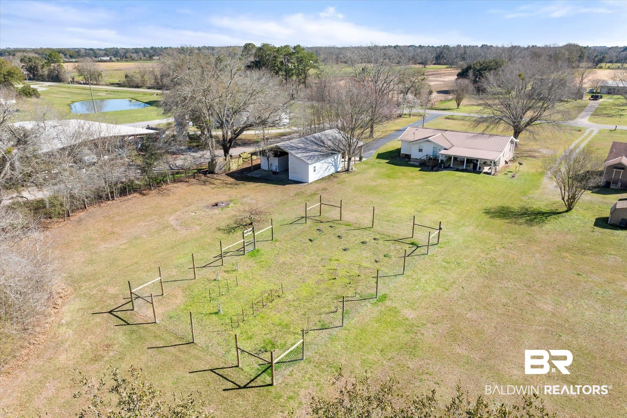 14280 Cat Deakle Road Grand Bay, AL 36541 - Photo 50 of 51 Birds eye view of property featuring a water view and a rural view
