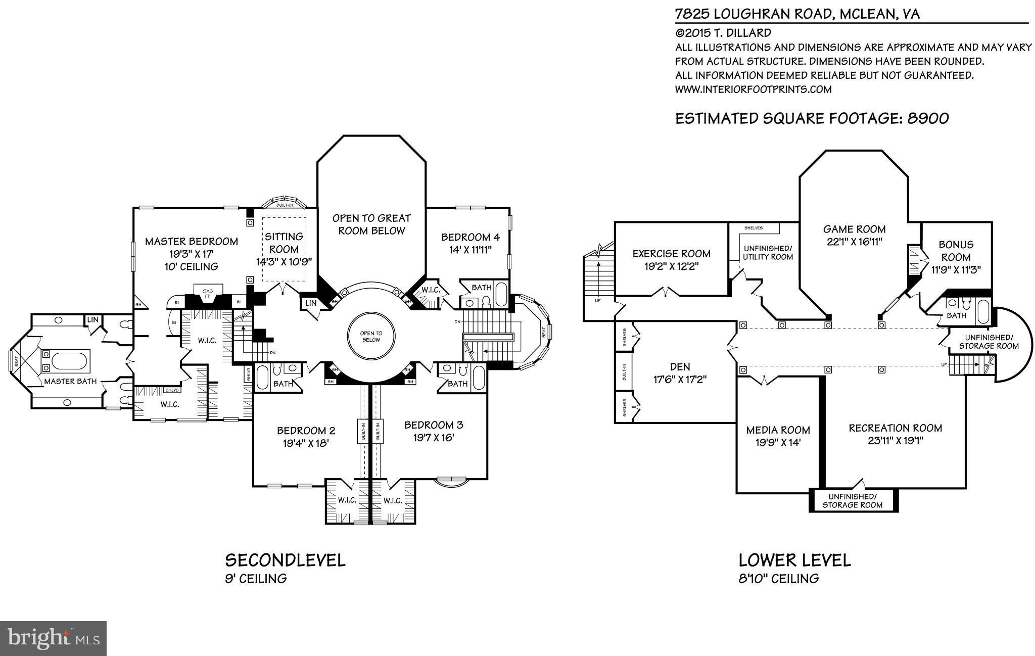 7825 Loughran Road McLean, VA 22102 - Photo 25 of 25 Floor Plans - Second & Lower