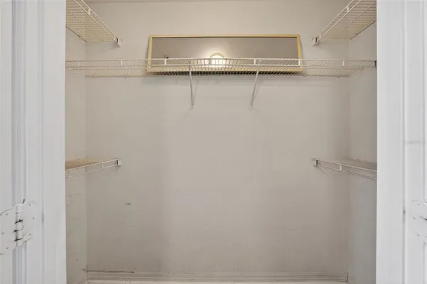 a close view of closet
